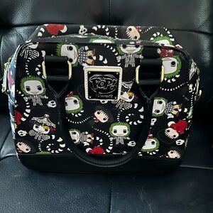 Loungefly POP Beetlejuice satchel purse with removable long strap